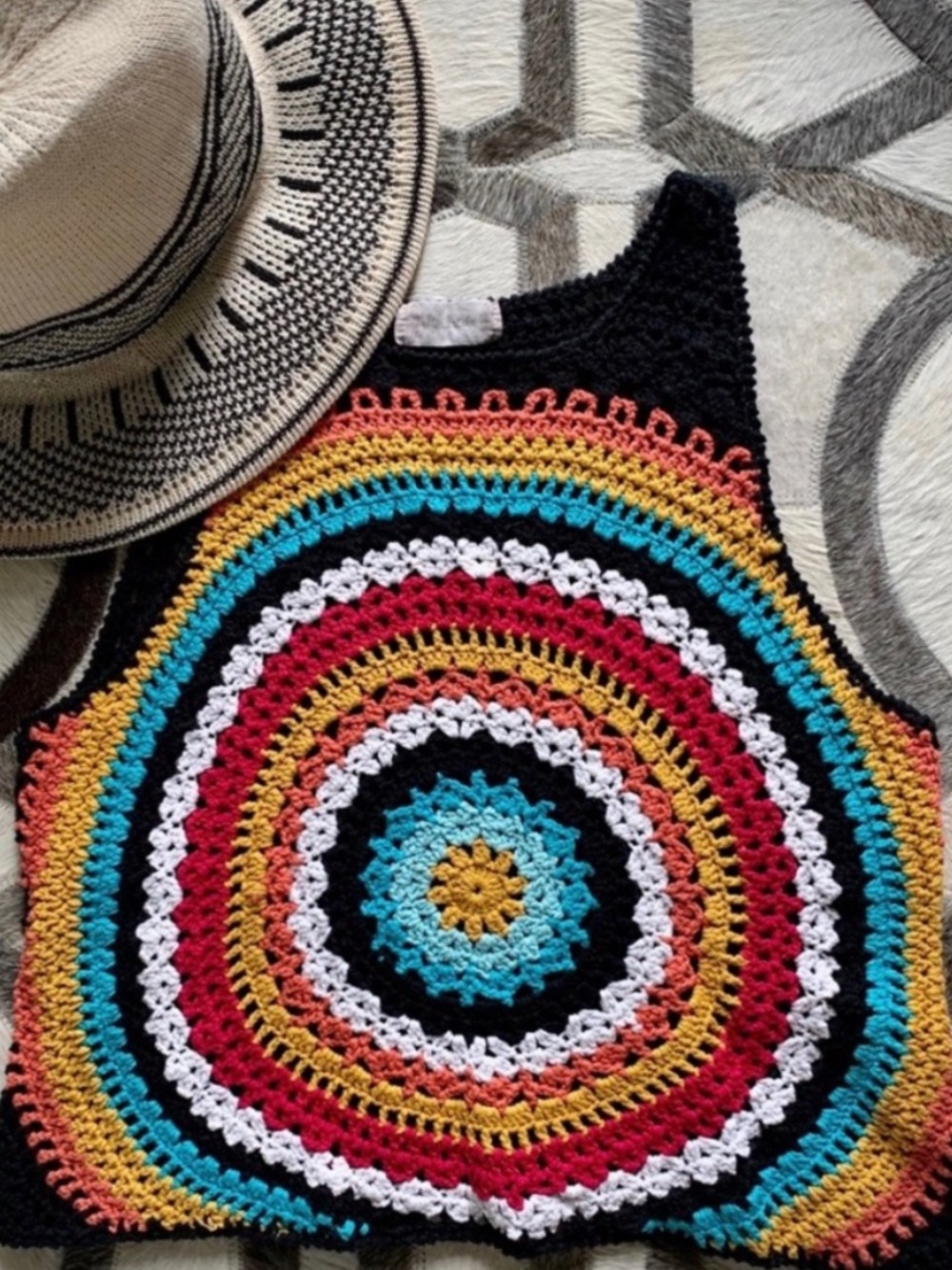 Altar’d State Crochet Cropped Tank Boho